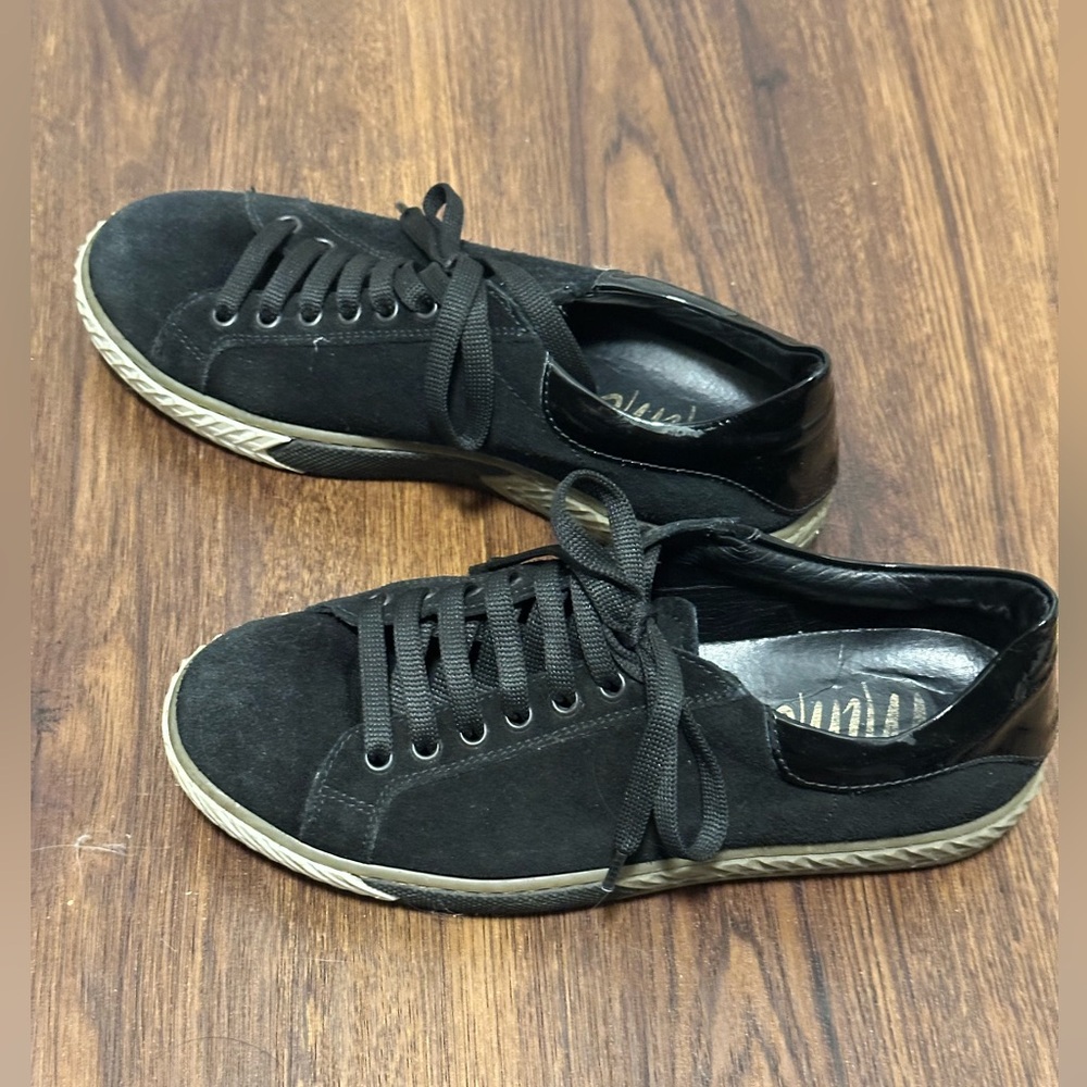 Black Suede Women's Sneakers